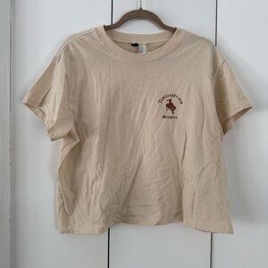 H&M Cream Divided Tee
